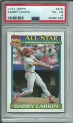 Barry Larkin #400 Baseball Cards 1991 Topps Prices