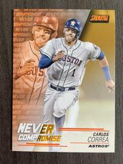 Carlos Correa [Orange] Baseball Cards 2018 Stadium Club Never Compromise Prices