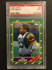 Ron Brown Football Cards 1986 Topps Prices
