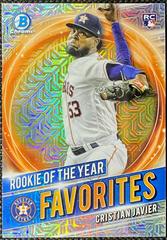 Cristian Javier [Mega Box Mojo] Baseball Cards 2021 Bowman Chrome Rookie of the Year Favorites Prices
