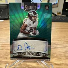De'Von Achane [Green] #YS-DAC Football Cards 2023 Panini Select Draft Picks Youth Explosion Signatures Prices