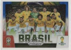Brasil [Blue & Red Wave Prizm] Soccer Cards 2014 Panini Prizm World Cup Team Photos Prices
