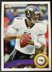 Tyrod Taylor #14 Football Cards 2011 Topps Prices