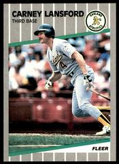 Carney Lansford #16 Baseball Cards 1989 Fleer Prices