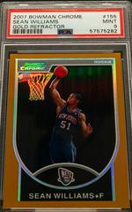 Sean Williams [Gold Refractor Autograph] Basketball Cards 2007 Bowman Chrome Prices