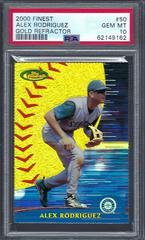 Alex Rodriguez [Gold Refractor] Baseball Cards 2000 Finest Prices
