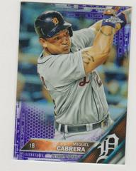 Miguel Cabrera [Purple Refractor] Baseball Cards 2016 Topps Chrome Prices