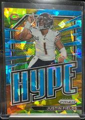 Justin Fields [Blue Ice] #H-5 Football Cards 2022 Panini Prizm Hype Prices