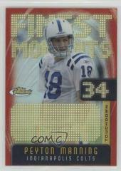 Peyton Manning #FM34 Football Cards 2005 Topps Finest Manning Moments Prices