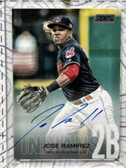 Jose Ramirez [Black] #SCA-JR Baseball Cards 2018 Stadium Club Autographs Prices
