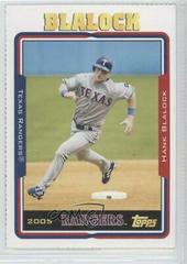 Hank Blalock #20 Baseball Cards 2005 Topps Prices