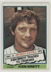 Ken Brett Baseball Cards 1976 Topps Traded Prices
