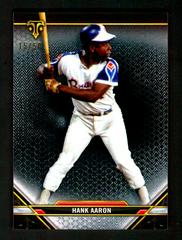 Hank Aaron [Onyx] #44 Baseball Cards 2021 Topps Triple Threads Prices