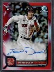 Jarren Duran [Red Refractor] #CRA-JDN Baseball Cards 2022 Bowman Chrome Rookie Autographs Prices
