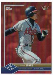 Chipper Jones [Red Rainbow] Baseball Cards 2022 Topps X Bobby Witt Jr. Crown Prices