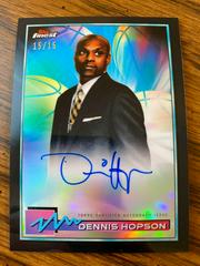 Dennis Hopson [Black Refractor] #FA-DH Basketball Cards 2021 Topps Finest Autographs Prices
