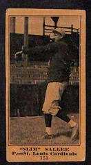 'Slim' Sallee [Blank Back] Baseball Cards 1916 M101 4 Sporting News Prices