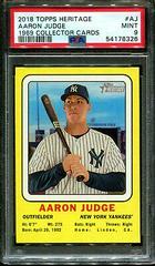 Aaron Judge #AJ Baseball Cards 2018 Topps Heritage 1969 Collector Cards Prices