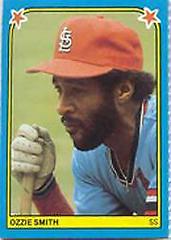 Ozzie Smith #10 Baseball Cards 1983 Fleer Stickers Prices