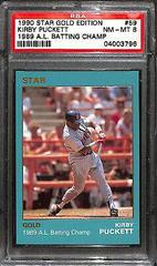 Kirby Puckett [1989 A. L. Batting Champ] #59 Baseball Cards 1990 Star Gold Edition Prices