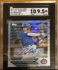Cristian Hernandez [Autograph Foilfractor] #PD-163 Baseball Cards 2023 Topps Pro Debut Prices