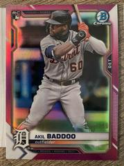 Akil Baddoo [Fuchsia Refractor] #34 Baseball Cards 2021 Bowman Chrome Prices