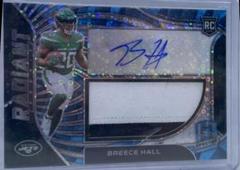 Breece Hall [Neon Blue] #RAD-BHA Football Cards 2022 Panini Spectra Radiant Rookie Patch Signatures Prices