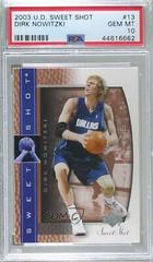 Dirk Nowitzki #13 Basketball Cards 2003 Upper Deck Sweet Shot Prices