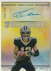 Chris Olave #RE-CO Football Cards 2022 Panini Illusions Rookie Endorsements Autographs Prices