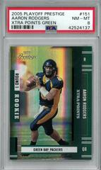 Aaron Rodgers [Xtra Points Green] #151 Football Cards 2005 Playoff Prestige Prices