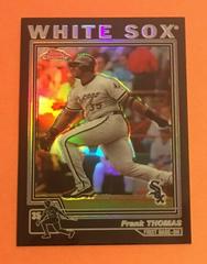 Frank Thomas [Black Refractor] #49 Baseball Cards 2004 Topps Chrome Prices