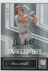 Drew Stubbs [Turn of the Century Autograph] #19 Baseball Cards 2007 Donruss Elite Extra Edition Prices