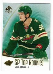 Calen Addison [Green] #TR-10 Hockey Cards 2021 SP Authentic Top Rookies Prices