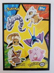 Onix, Cubone Pokemon 1999 Topps Movie Sticker Prices