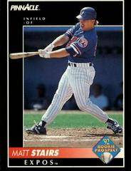 Matt Stairs Baseball Cards 1992 Pinnacle Prices