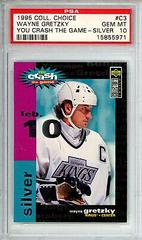 Wayne Gretzky [Feb. 10 Silver] Hockey Cards 1995 Collector's Choice You Crash the Game Prices