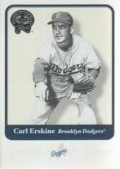 Carl Erskine Baseball Cards 2001 Fleer Greats Prices