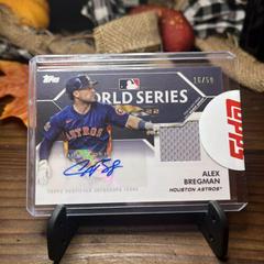 Alex Bregman #WCA-AB Baseball Cards 2023 Topps World Series Champion Autograph Prices