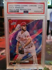 Zack Wheeler [Red Flare] #125 Baseball Cards 2022 Topps Cosmic Chrome Prices