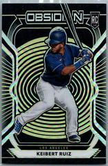 Keibert Ruiz [Electric Etch Yellow] #41 Baseball Cards 2021 Panini Chronicles Obsidian Prices