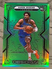 Aaron Wiggins [Green Flood] #191 Basketball Cards 2021 Panini Obsidian Prices
