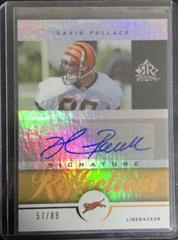 David Pollack [Gold] #SR-DP Football Cards 2005 Upper Deck Reflections Signatures Prices