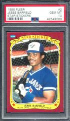 Jesse Barfield #2 Baseball Cards 1986 Fleer Star Stickers Prices