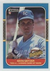 Kevin Seitzer #26 Baseball Cards 1987 Donruss Highlights Prices