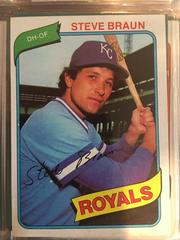 Steve Braun [Name in Red] #9 Baseball Cards 1980 Topps Prices