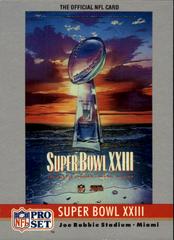 Super Bowl XXIII #23 Football Cards 1990 Pro Set Theme Art Prices