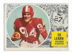 Ed Learn Football Cards 1960 Topps CFL Prices