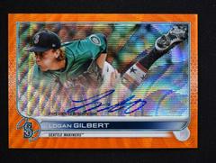 Logan Gilbert [Orange Wave] #CVA-LG Baseball Cards 2022 Topps Chrome Veteran Autographs Prices