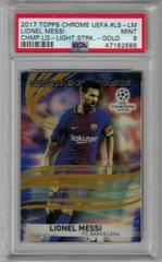 Lionel Messi [Gold] #LS-LM Soccer Cards 2017 Topps Chrome UEFA Champions League Lightning Strike Prices
