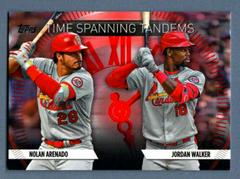 Nolan Arenado, Jordan Walker [Red] #TS-22 Baseball Cards 2023 Topps Update Time Spanning Tandems Prices